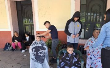 Brigada “Puruándiro Siempre Verde” deja huella en Villalongín