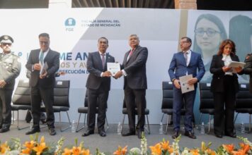 Recibe Congreso del Estado Sexto Informe de Labores de la FGE